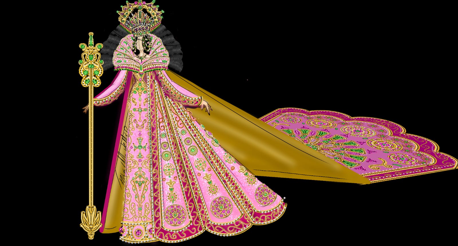 Diseñador del vestido de la Reina de los Juegos Florales, Reina Infantil y Reina de la Poesía del Carnaval Internacional de Mazatlán 2024