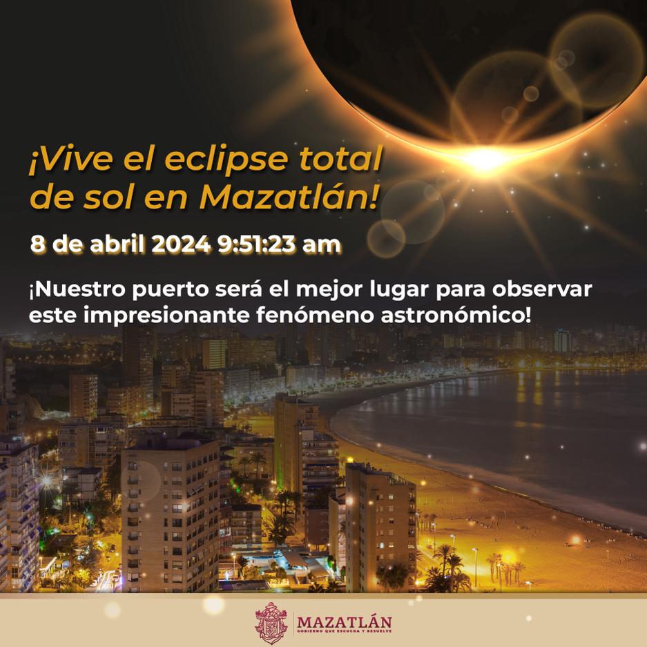 Con un festival cultura se engalanará el Eclipse Total de Sol que se podrá observar el próximo 8 de abril, así lo anunció Edgar González.