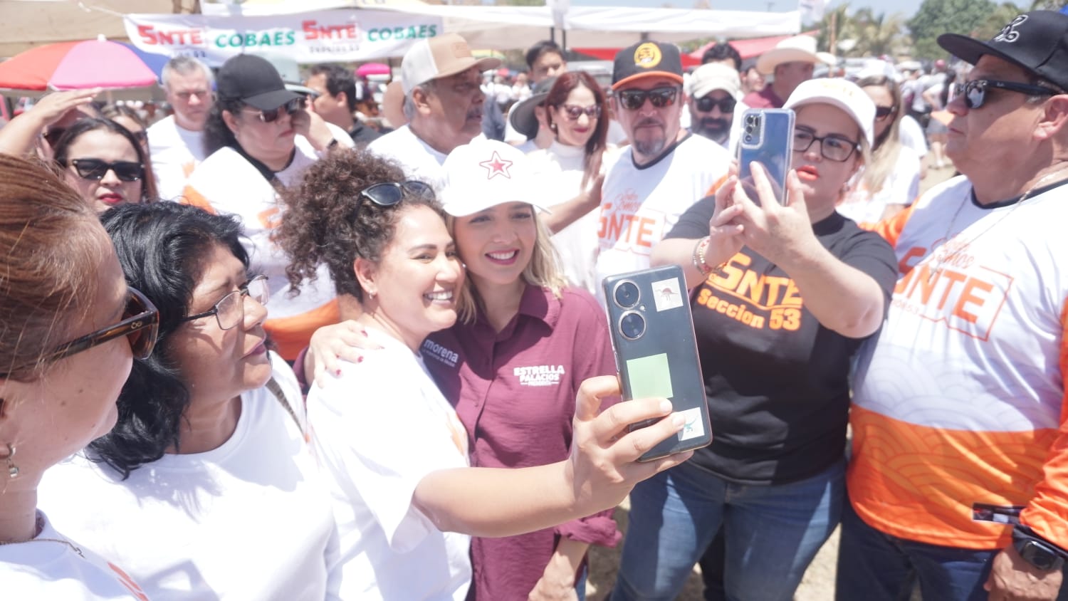 ENCIMA y SNTE 53 en favor de MORENA