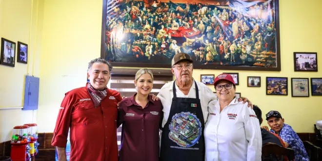 Momentos después, los aspirantes al Senado junto con la joven Estrella Palacios se dieron tiempo de cargar energías y saludar al popular y emblemático, Manuel Sánchez el “Cuchupetas”.