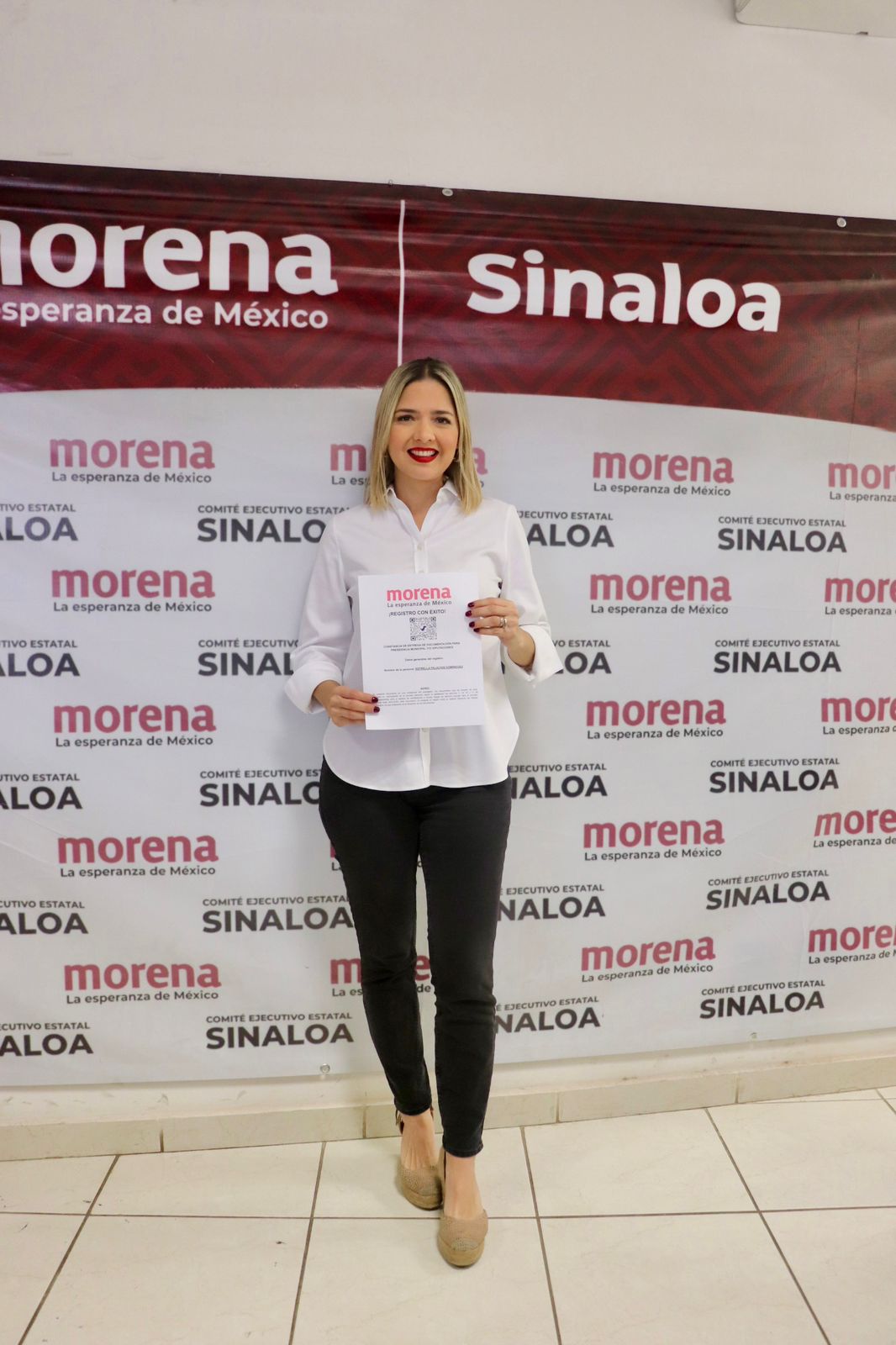 Estoy lista para ser la primera Presidenta Municipal de Mazatlán, asevera.