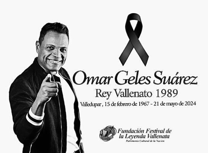 Omar Geles, que fue rey vallenato en 1989, falleció en la Clínica Erasmo de Valledupar, ciudad considerada la capital mundial de esta música
