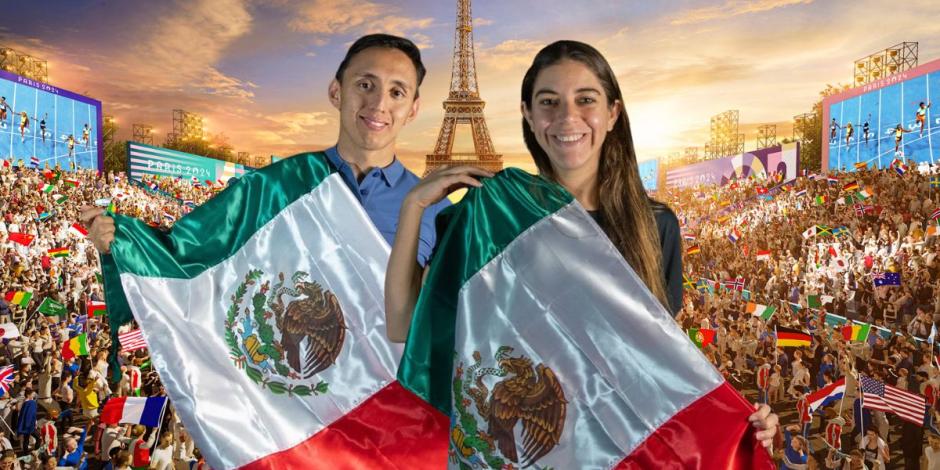 -	Alejandra Orozco y Emiliano Hernández fueron anunciados como abanderados de la delegación de México en los Juegos Olímpicos de París 2024