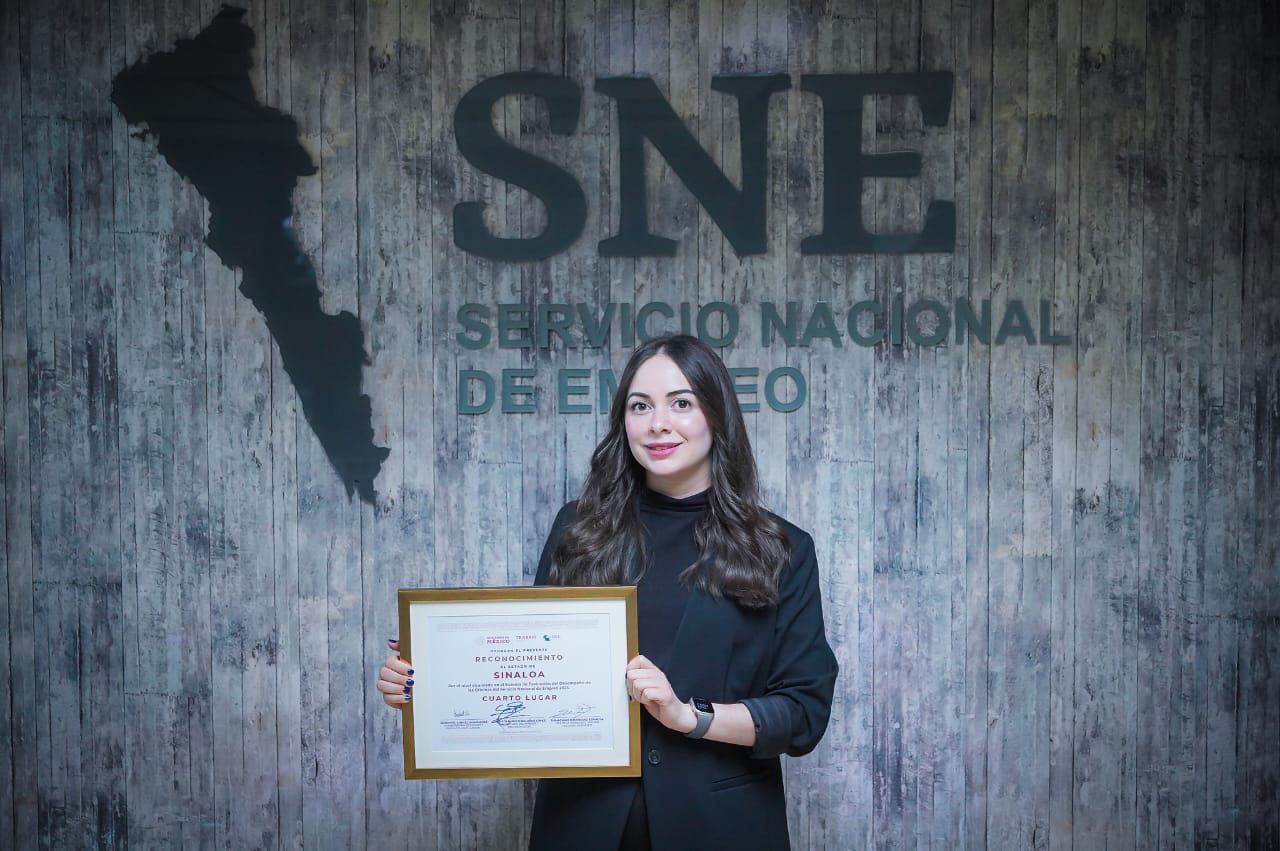 En el marco de la primera sesión de la Conferencia Nacional de Secretarios del Trabajo de 2024, la oficina del Servicio Estatal del Empleo en Sinaloa fue reconocida como la cuarta mejor del país en 2023, de acuerdo con el sistema de evaluación del desempeño del SNE nacional.