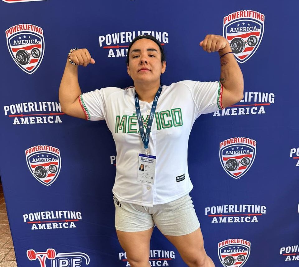 La mazatleca fue la única sinaloense que participó en el torneo World Bench Press, que reunió a más de 800 powerlifters