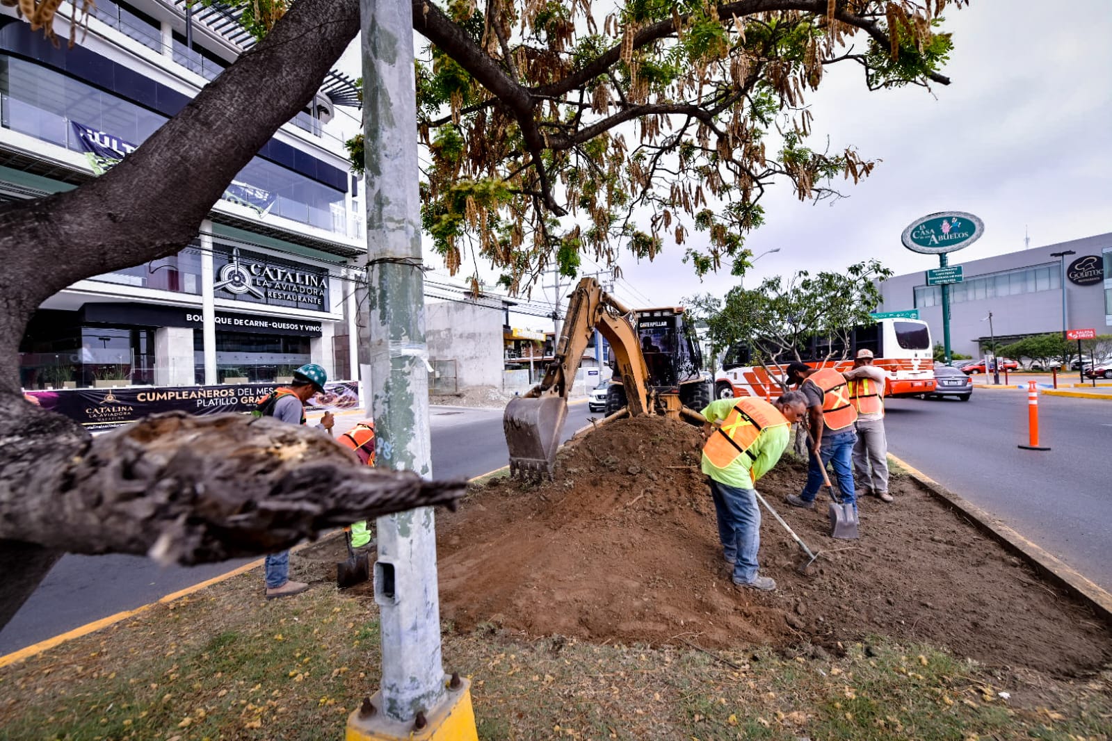 El Alcalde destacó que estas obras contribuyen al mejoramiento de la imagen urbana y a la seguridad del peatón, ya que también se instalarán pasos peatonales en la zona.