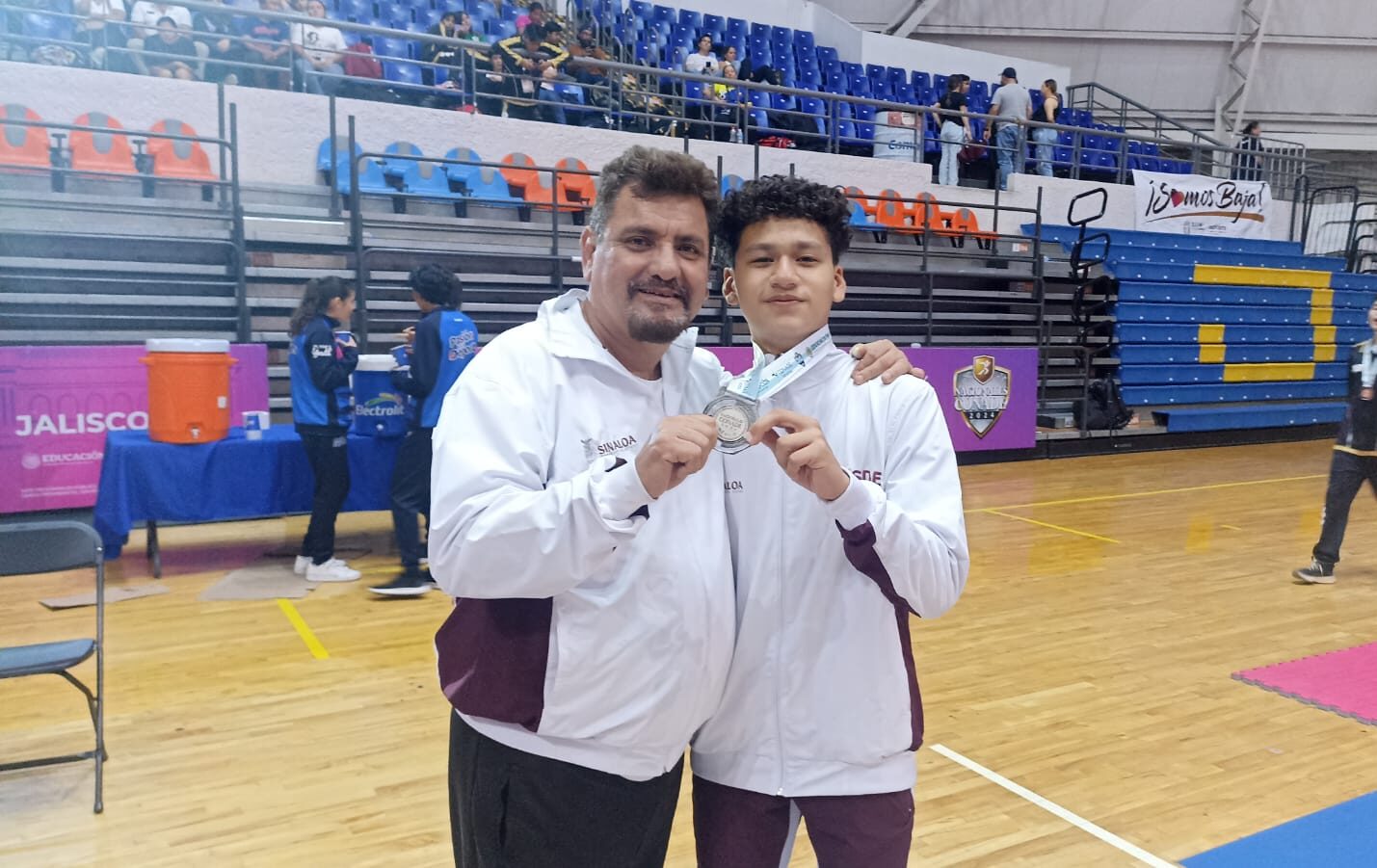 El karateca mazatleco entregó alma y cuerpo en el tatami, pero no pudo superar a Iván Corona, en la final de la categoria Junior -61 kilogramos, celebrada en eñ Domo Code Alcalde de Guadalajara, Jalisco