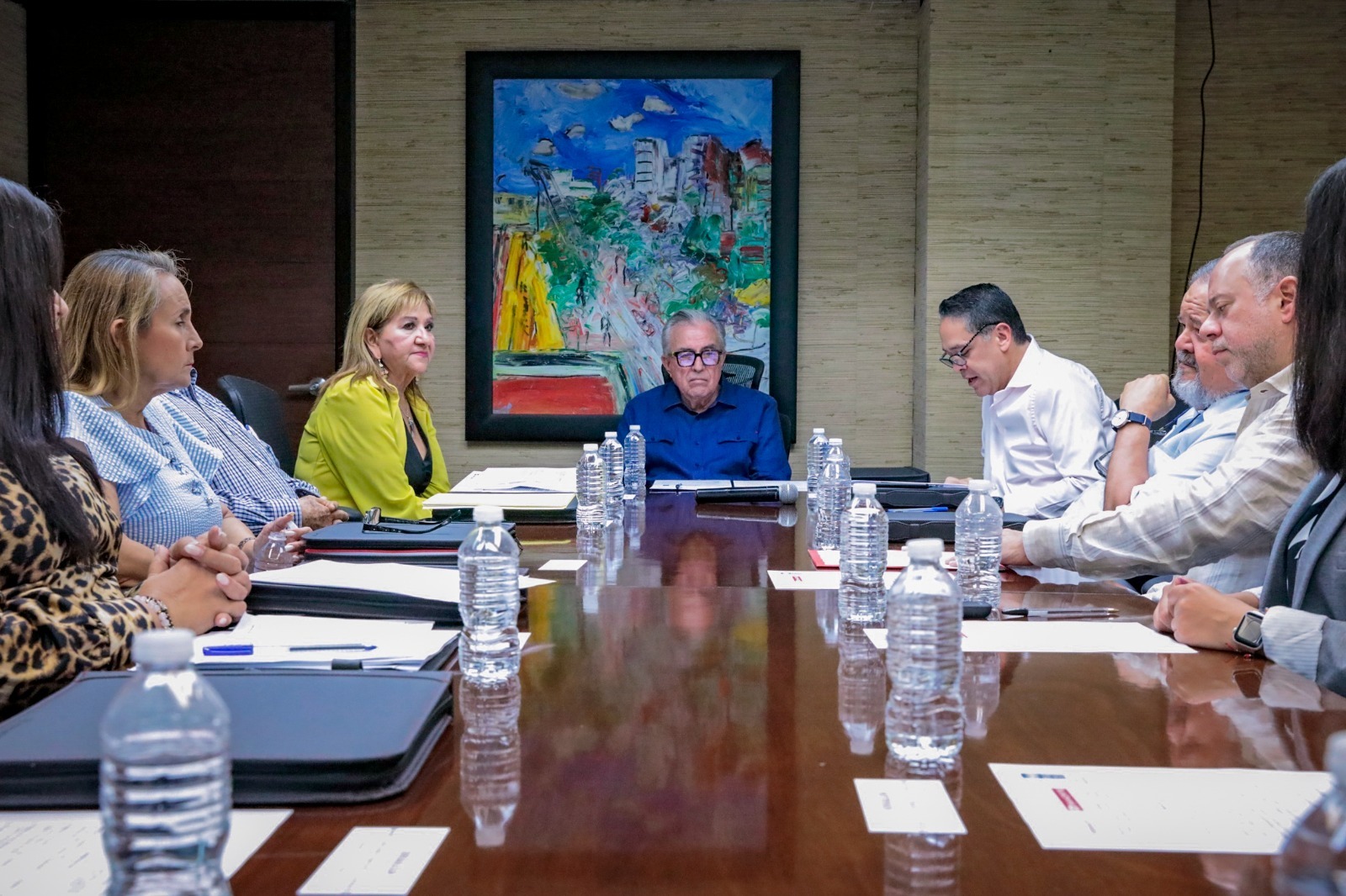 El gobernador Rocha recibió a la oficial nacional del PNUD (Programa de Naciones Unidas para el Desarrollo), Cinthia Martínez, para la presentación de la Estrategia para Fortalecer la Perspectiva de Género en los Gobiernos Locales