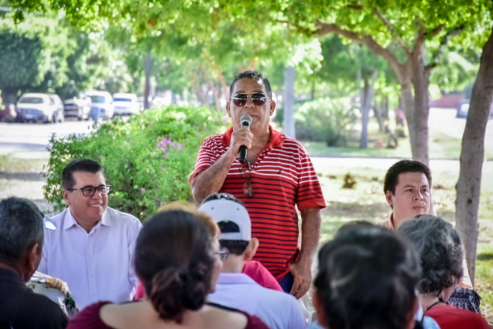 José Guadalupe Quevedo Rodríguez, presidente del Comité de obras agradeció al Alcalde por beneficiar a cientos de vecinos con dicha obra, además destacó las buenas acciones que ha implementado en su administración.