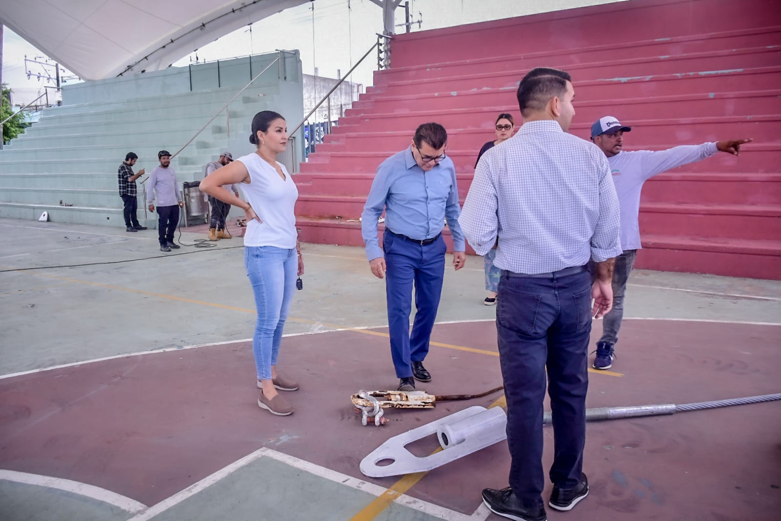 Estrena velaria el parque Martiniano Carvajal.