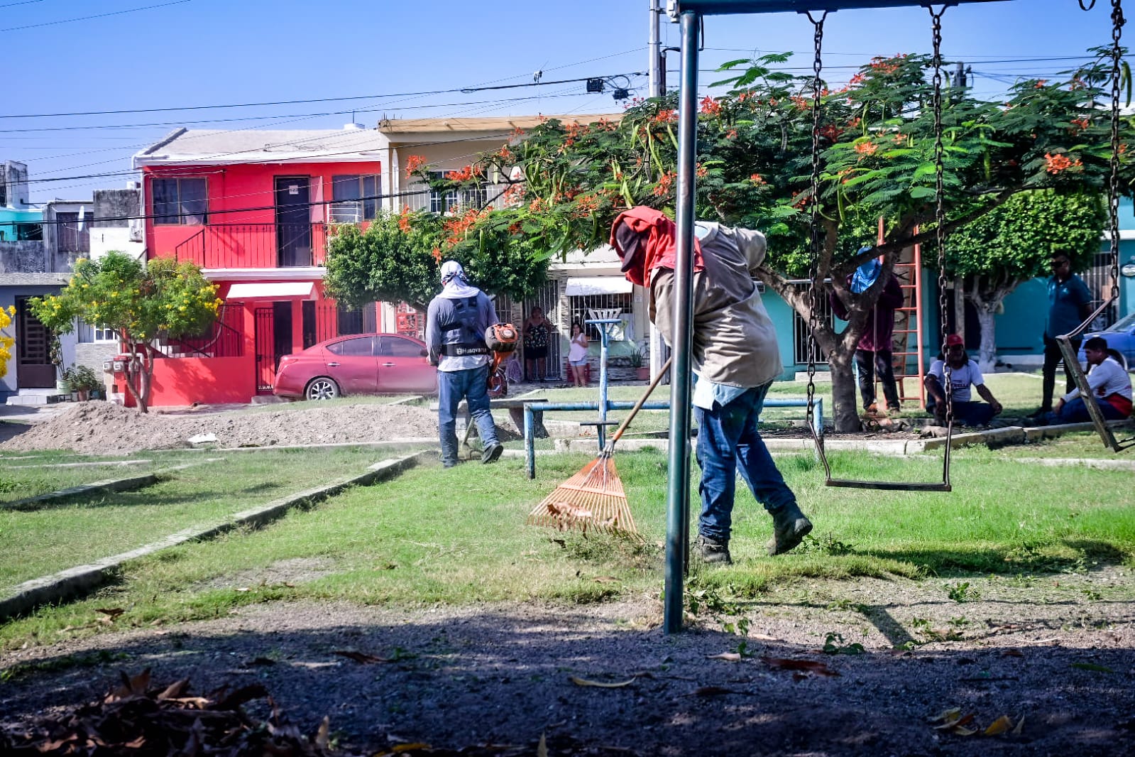 El Alcalde de Mazatlán, Edgar González, supervisó los trabajos realizados en la zona.