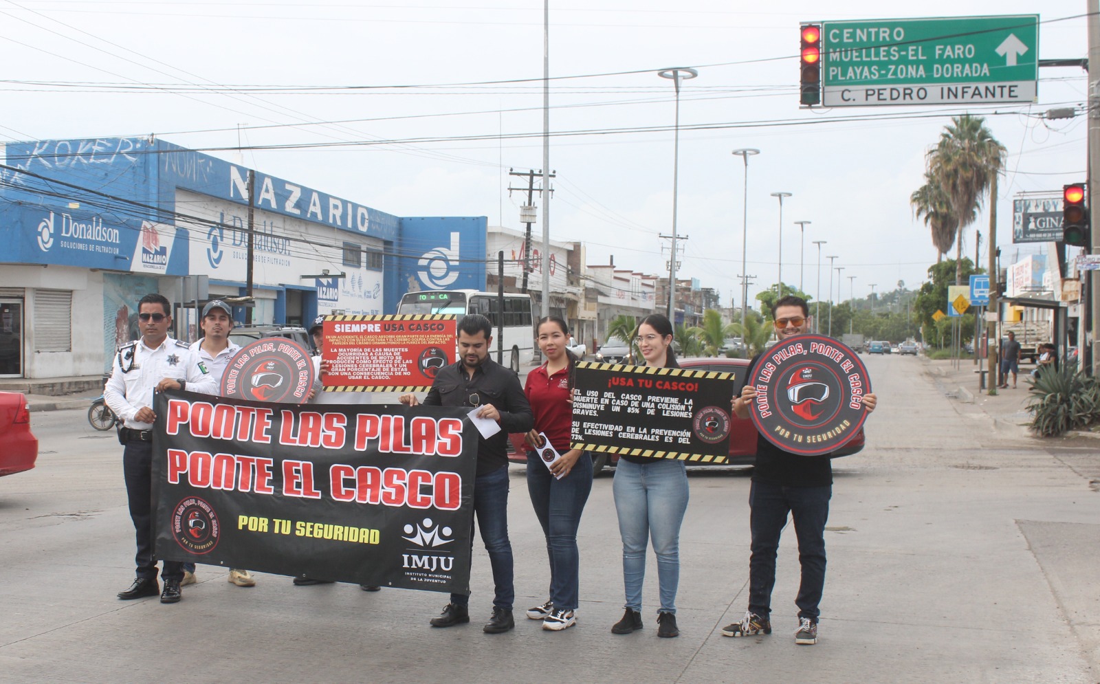 El objetivo es fomentar el uso del casco de seguridad entre los conductores y evitar accidentes respetando la Ley de Movilidad Sustentable.