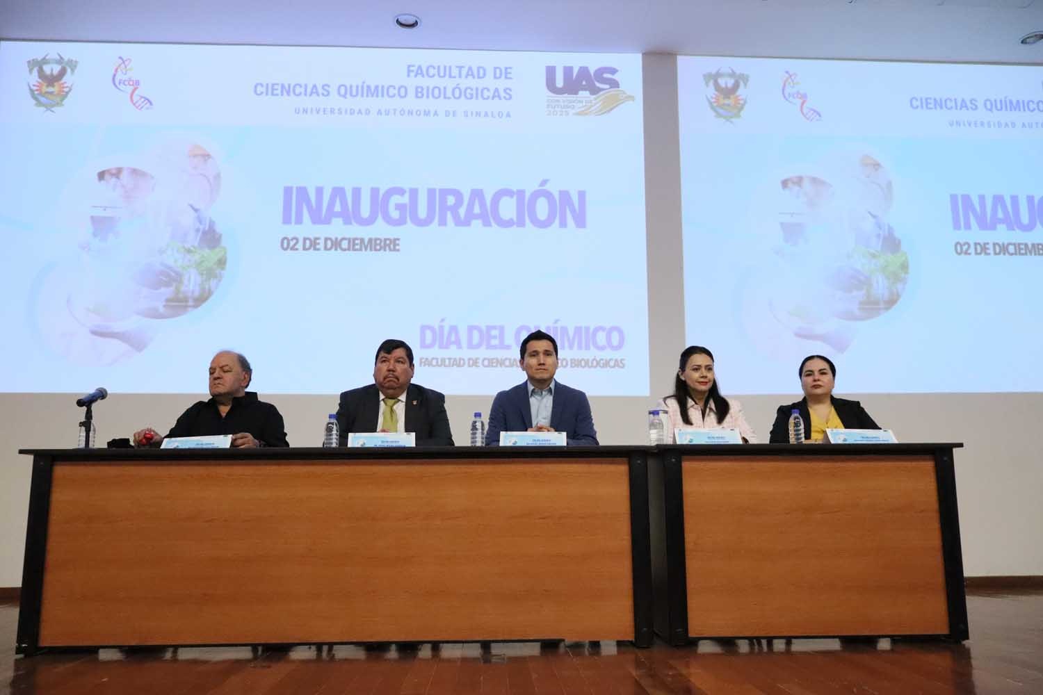 Inaugura la Facultad de Ciencias Químico Biológicas de la UAS el programa de actividades como parte de la celebración de su 150 aniversario