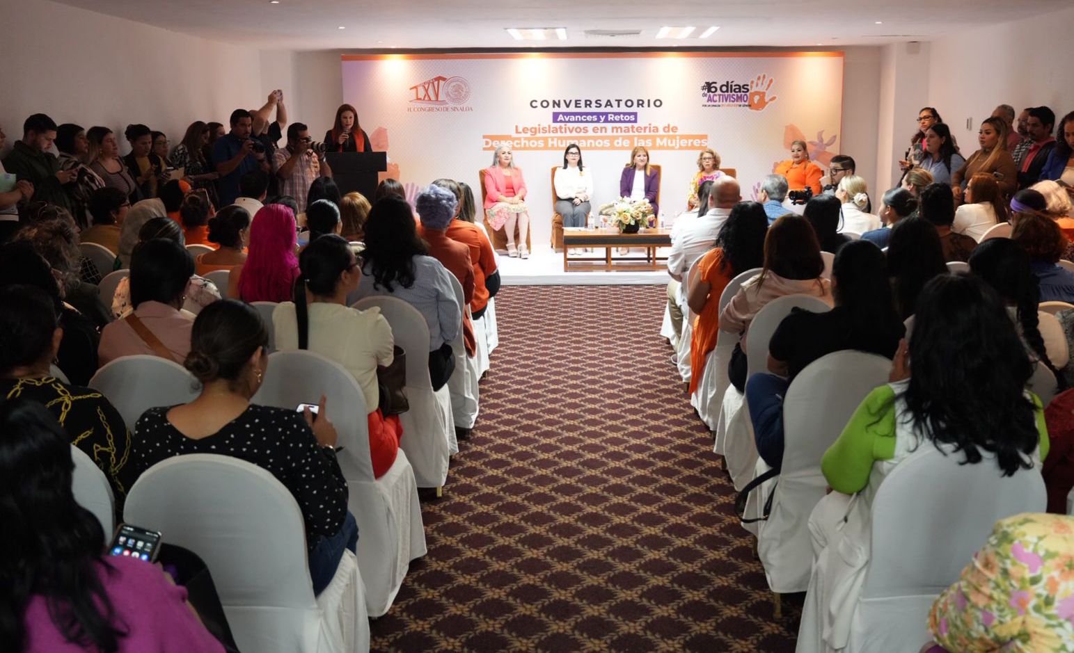 El Congreso del Estado de Sinaloa impulsa iniciativas que garantizan el bienestar de las mujeres, las protege de todos los tipos de violencia y las empodera para seguir creciendo, objetivos en los que se tiene el respaldo del gobernador Rubén Rocha Moya, afirmaron diputadas locales y federales. 