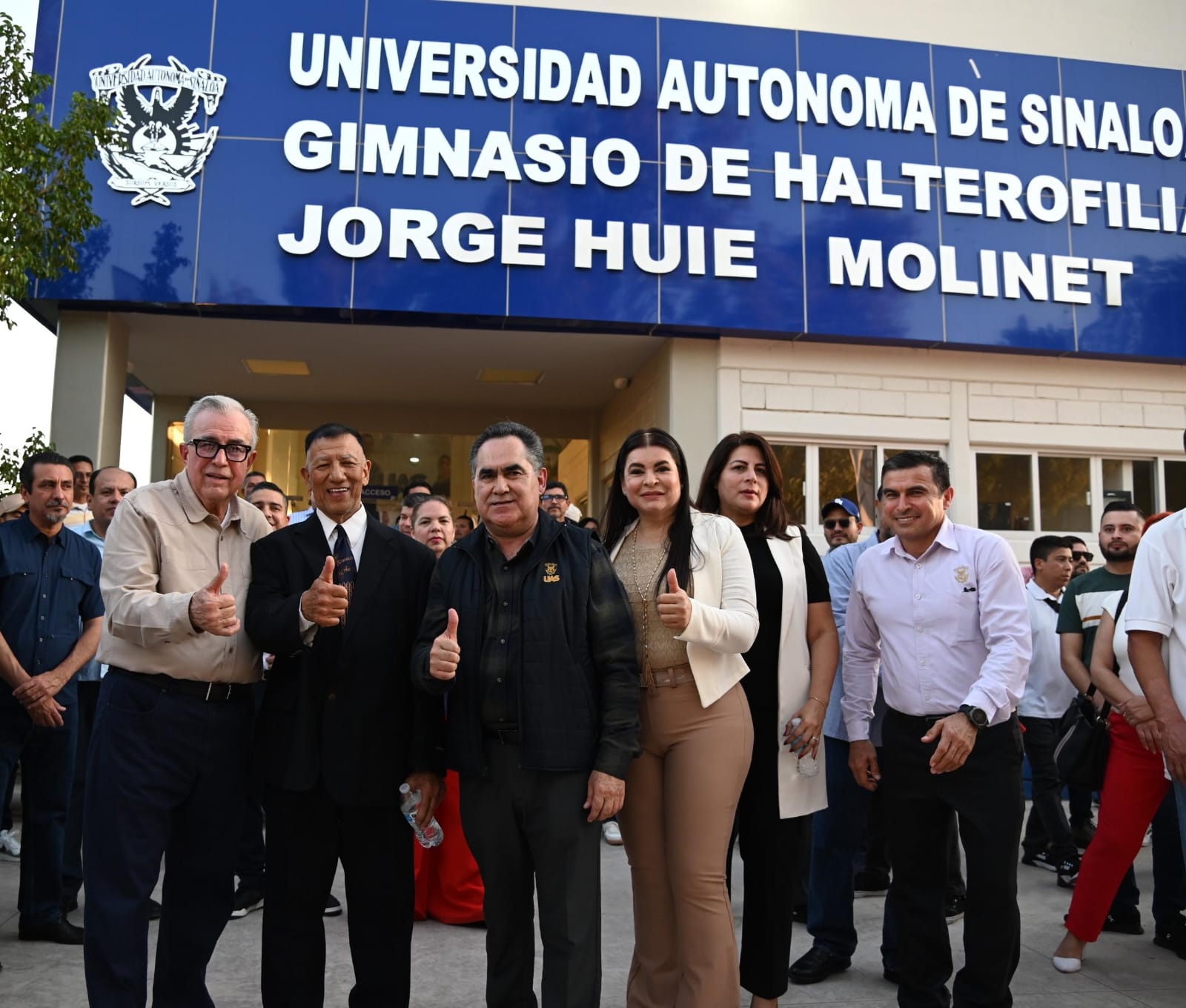 - Con una inversión de 28 millones de pesos, el Rector Jesús Madueña y el Gobernador Rubén Rocha inauguran el Gimnasio de Halterofilia de la UAS “Jorge Huie Molinet”