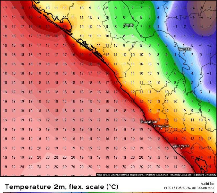 Frente frío número 21 y segunda tormenta invernal generaran disminución en las temperaturas en las próximas horas