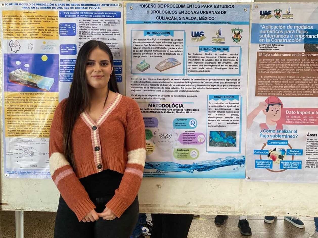 Egresada de Maestría de la UAS realiza proyecto para proponer soluciones que mitiguen las afectaciones por las lluvias en zonas urbanas de Culiacán