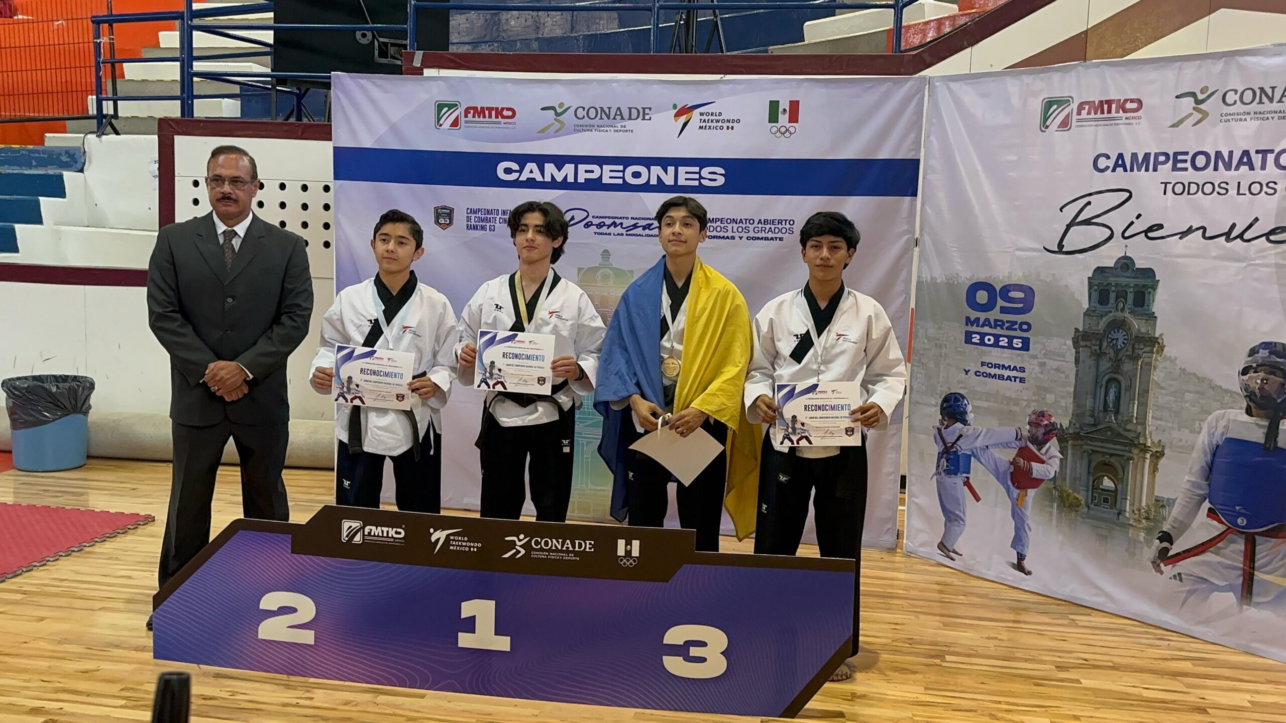 -	El mazatleco, Nery Alexander Frías Mozo, se mete al tercer lugar en el Campeonato Nacional de Poomsae, en la categoría Juvenil, con miras a regresar a la Selección Mexicana y previo a su participación en la etapa regional de Juegos Conade 