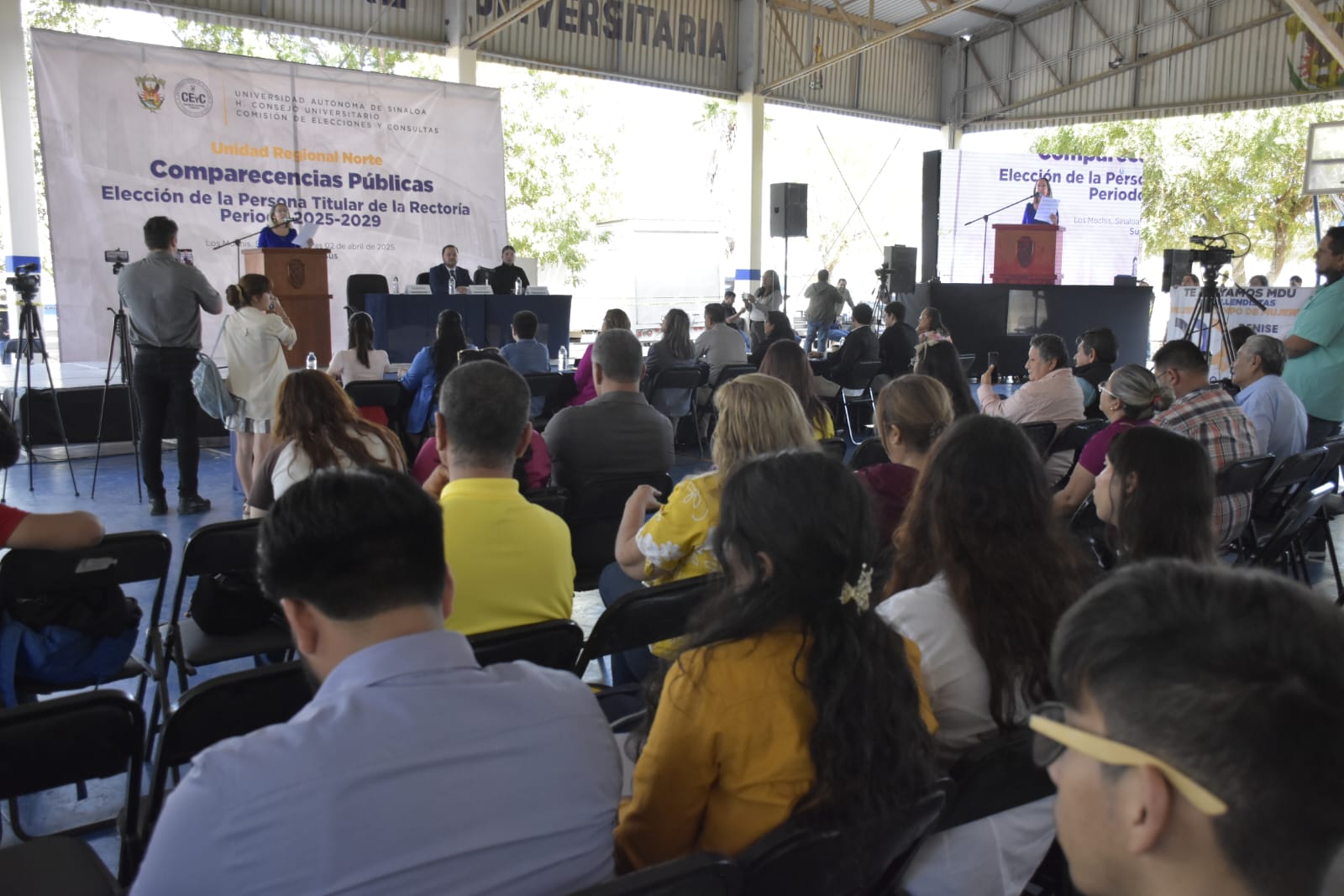 Inician en la Unidad Regional Norte las comparecencias de aspirantes a la Rectoría de la UAS 2024-2025