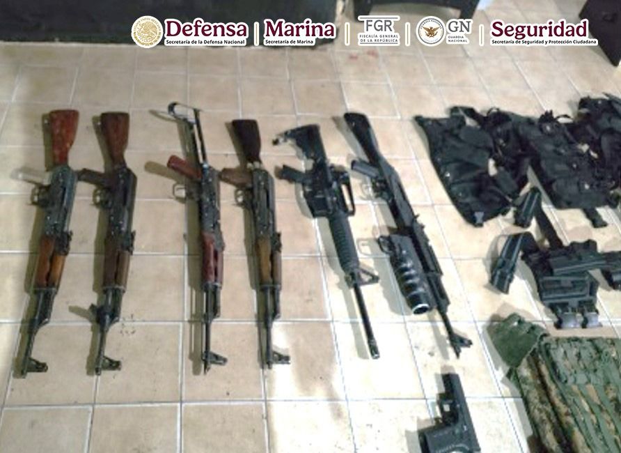 En las detenciones participaron elementos de la Defensa, Marina, FGR, GN y SSPC