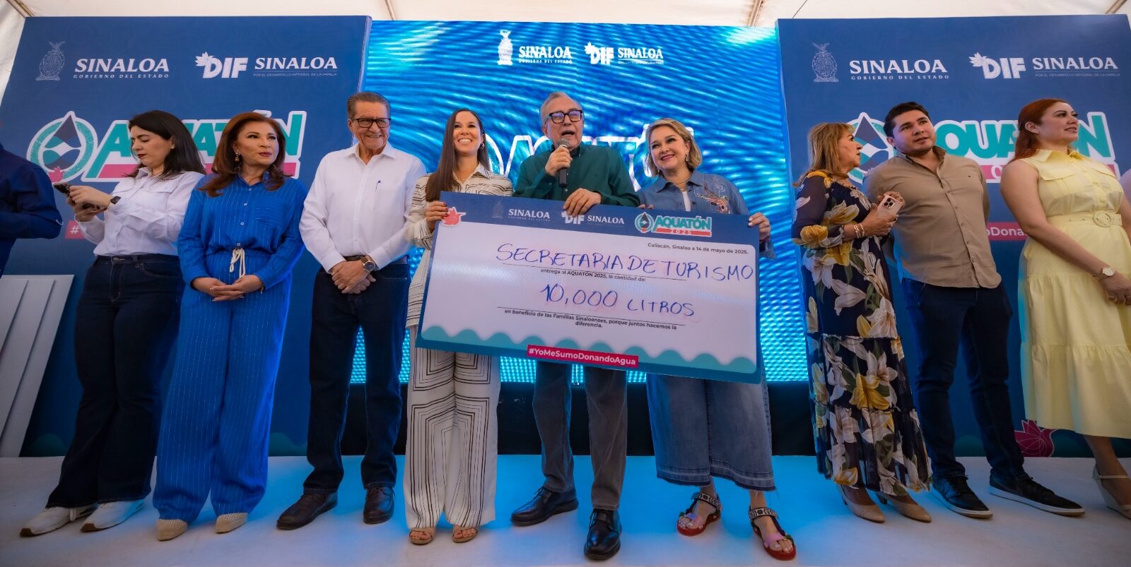 La solidaridad de miles de sinaloenses logró recaudar 1,150,668 litros de agua