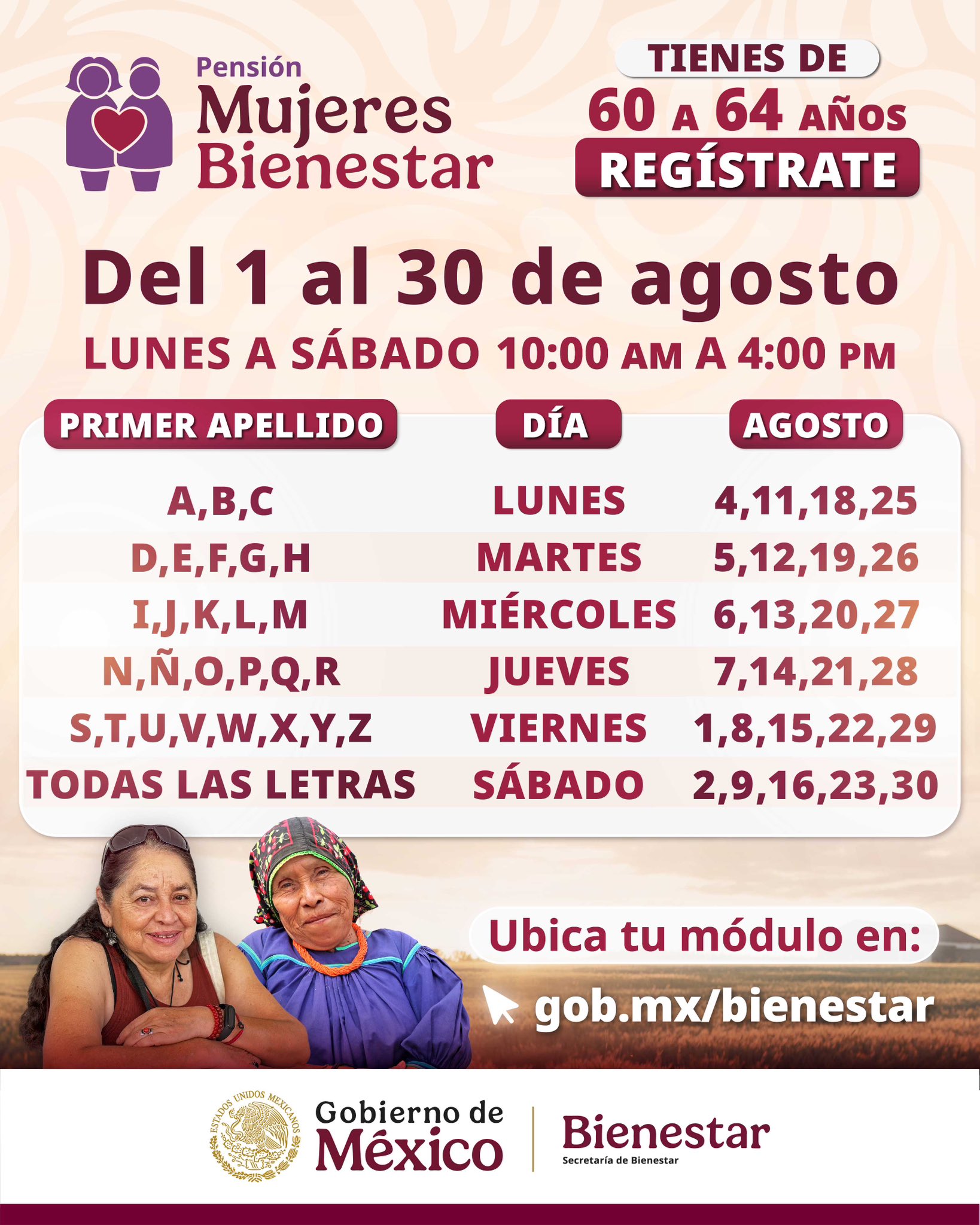 Aquí te contamos cuáles son los requisitos para registrarte y el monto que recibirán las beneficiarias de la Pensión Mujeres del Bienestar