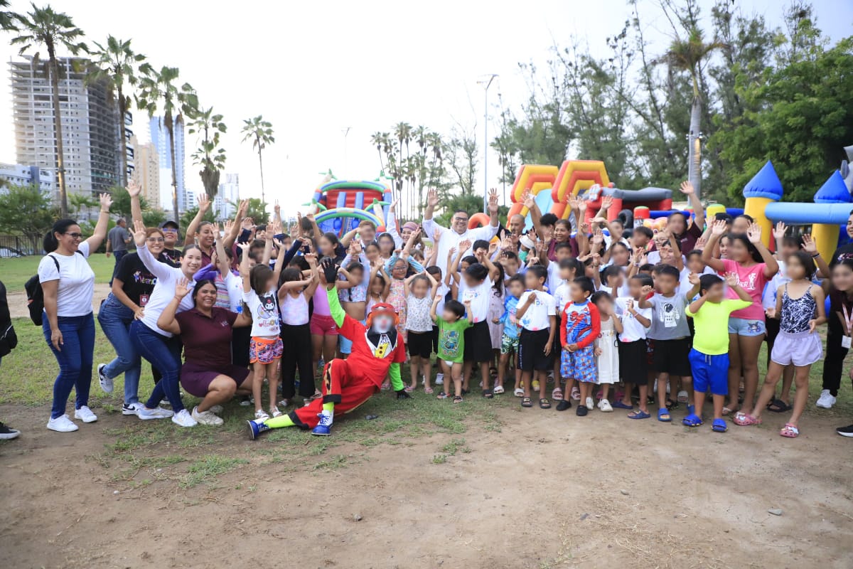Niñas y niños disfrutaron de actividades recreativas y recibieron medallas por su participación