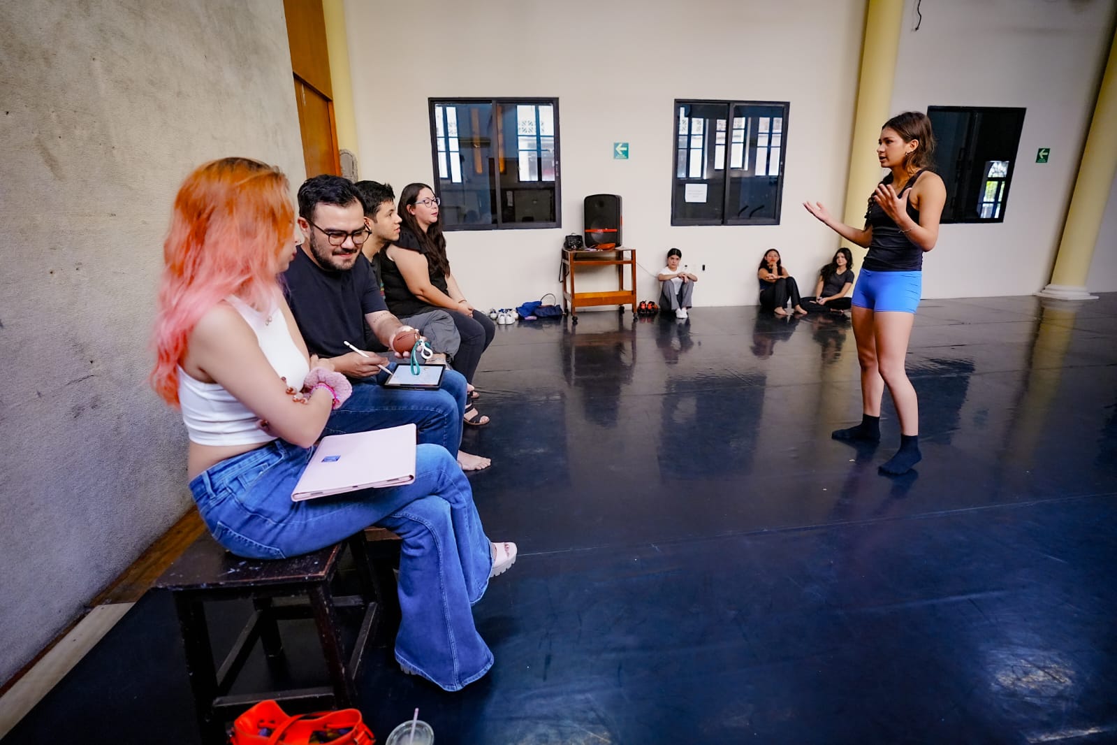 El cuerpo docente se mostró muy satisfecho con el talento y la calidad de los jóvenes que buscan un lugar en la Carrera Técnica en Arte Teatral y el Taller de Teatro.