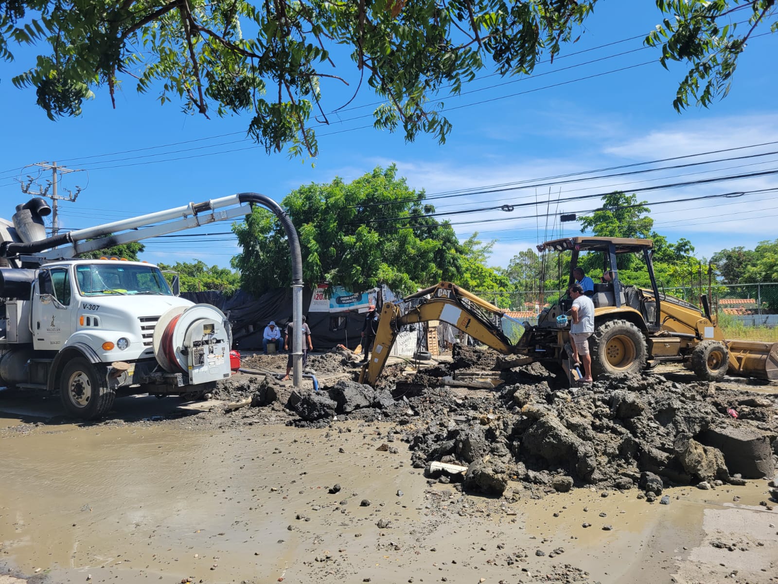 JUMAPAM trabaja con rapidez para restablecer el suministro, en los 5 asentamientos afectados