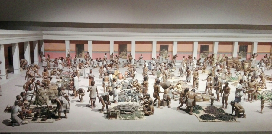 La belleza de la maqueta del mercado de Tlatelolco del Museo Nacional de Antropología