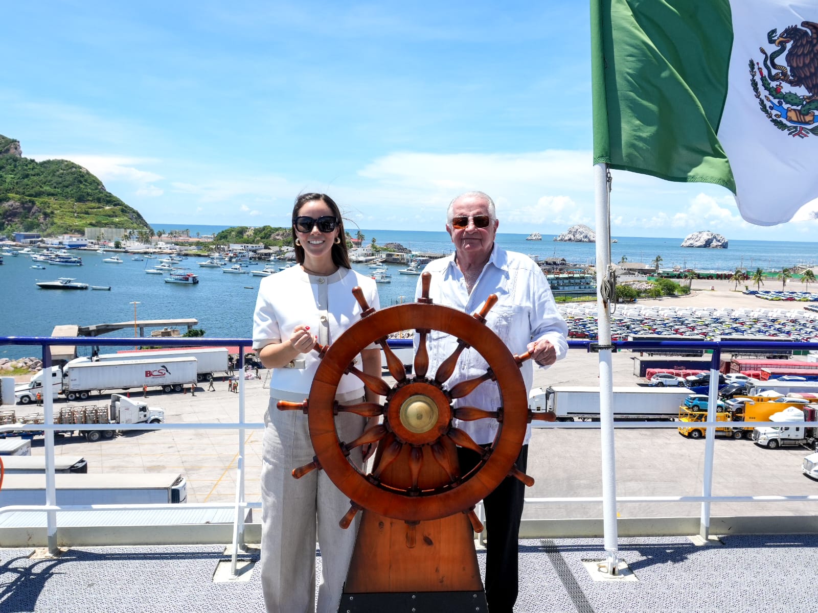 La secretaria de Turismo de Sinaloa. Mireya Sosa Osuna, destacó que la llegada del buque Cabo Star, de la empresa Baja Ferries, marca un antes y un después en la conectividad del país, del estado y de Mazatlán