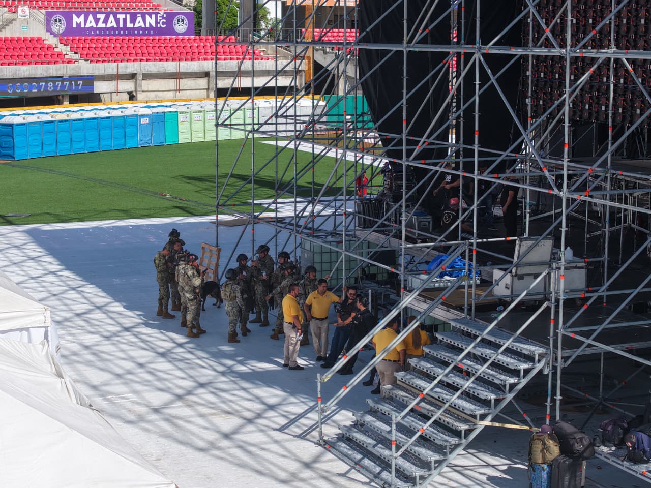 El objetivo de los recorridos es identificar áreas que requieran alguna modificación previo al evento musical