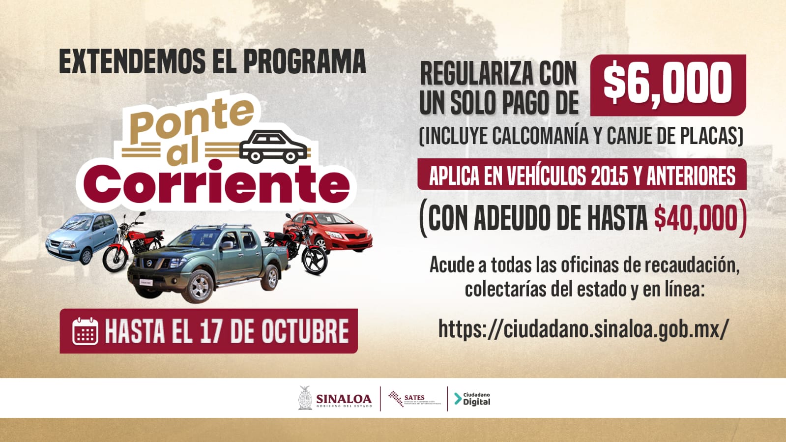 Debido a la buena aceptación de este programa, el mandatario estatal dispuso que se ampliara hasta el 17 de octubre