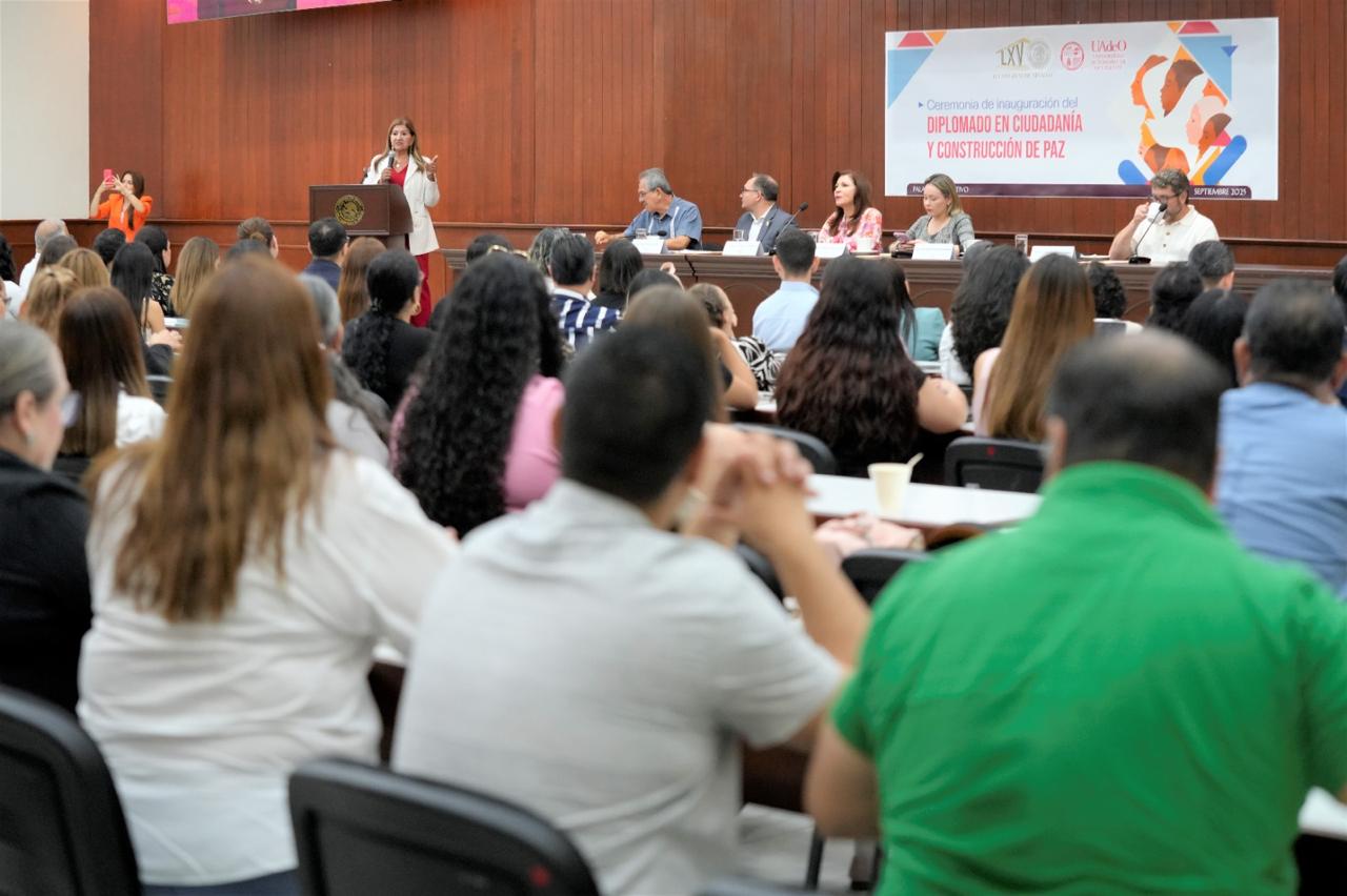 Congreso del Estado y UAdeO inauguran el “Diplomado en Ciudadanía y Construcción de Paz”