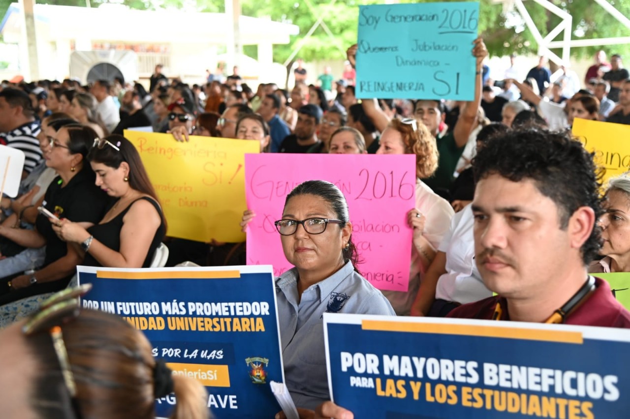 Socializa el Rector Jesús Madueña propuesta de Reingeniería Integral en las Unidades Regionales Norte y Centro Norte, con un llamado a la solidaridad de la comunidad universitaria por la viabilidad de la institución y la jubilación dinámica para todos.