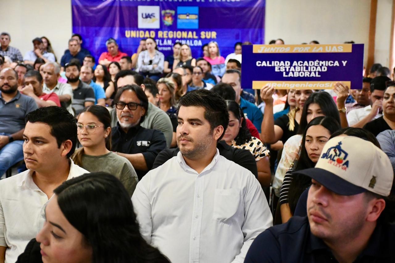Trabajadores de la UAS en la Zona Sur se unen en apoyo a la Reingeniería Universitaria para garantizar el futuro institucional
