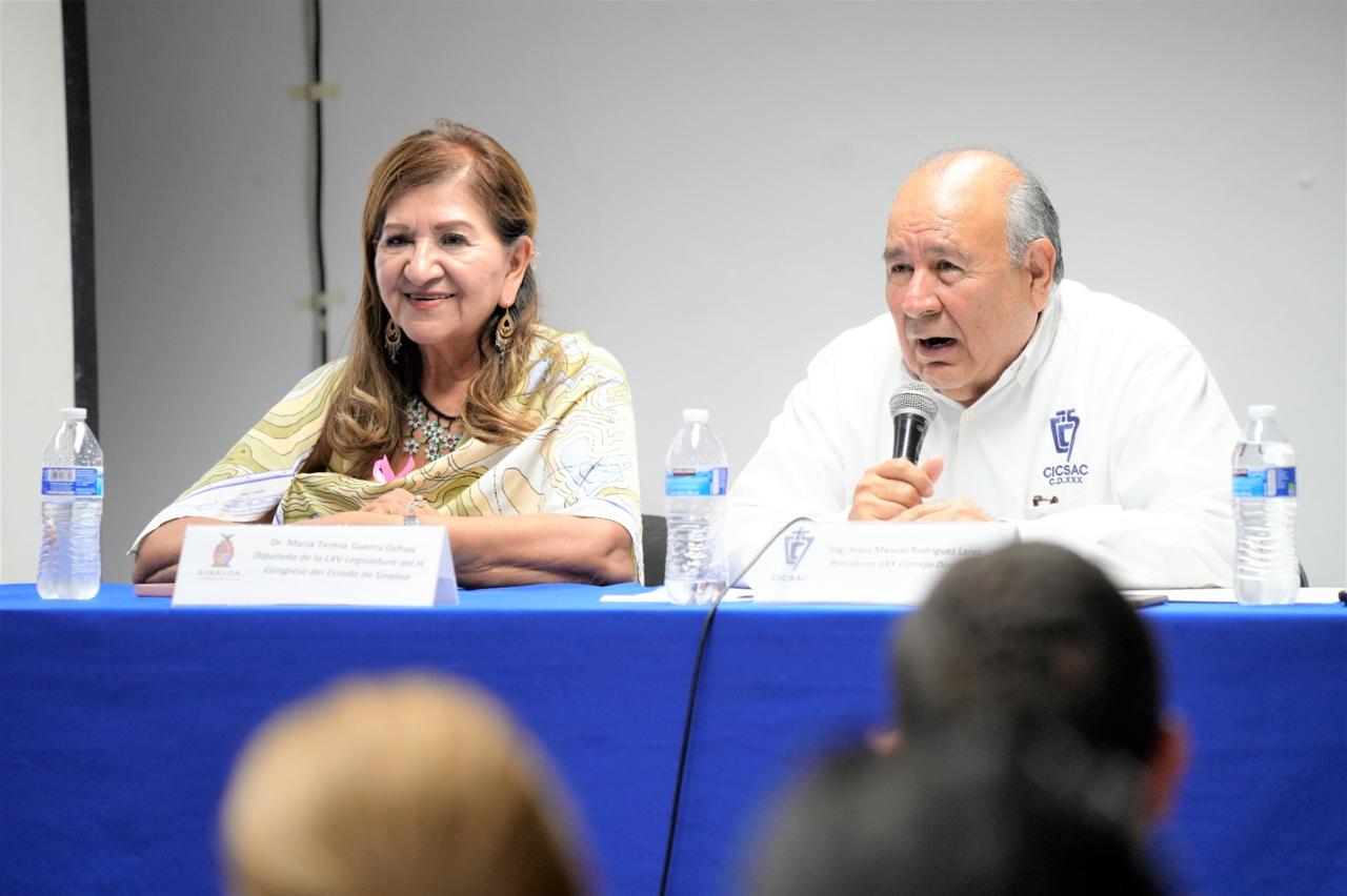 Diputada Tere Guerra sostiene encuentro con integrantes del Colegio de Ingenieros Civiles de Sinaloa, A.C.