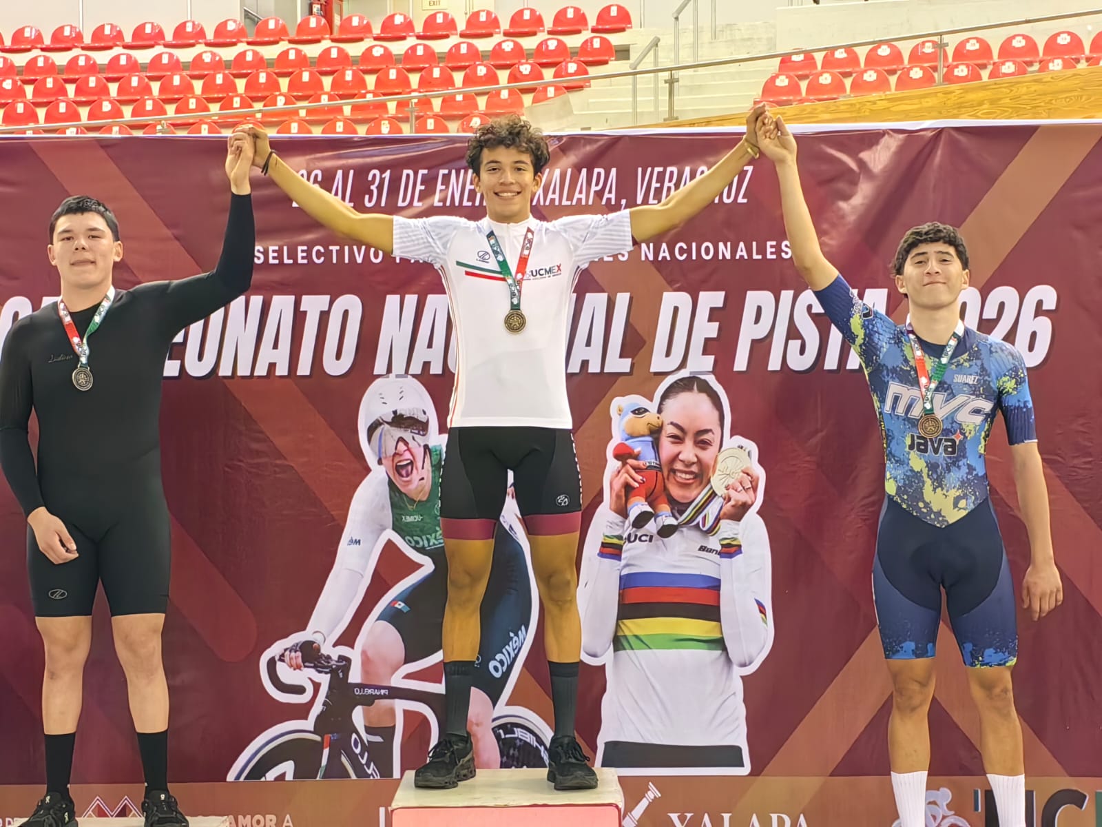 Al celebrarse el segundo día de actividad el Campeonato Nacional de Ciclismo de Pista Juvenil-Junior-Elite Xapala 2026, Sinaloa cosechó cuatro preseas de oro, llegando a nueve en total (seis de ellas de primer lugar).