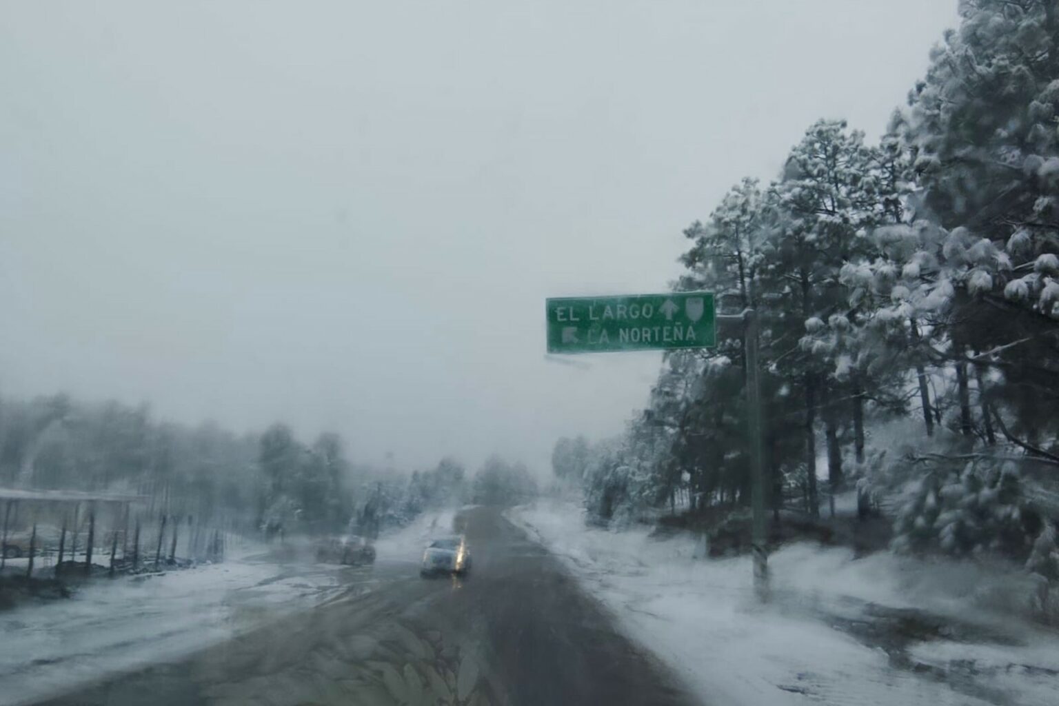Hay presencia de nieve en al menos once municipios de Chihuahua, derivado de los efectos de la tercera tormenta invernal