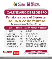 Este lunes inicia el periodo de inscripciones para las pensiones Bienestar destinadas a Personas Adultas Mayores a partir de los 65 años y Mujeres de 60 a 64 años.