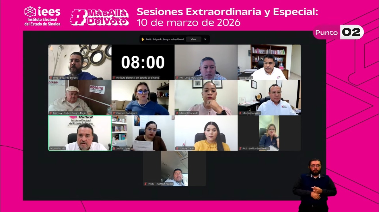 Instituto Electoral de Sinaloa comparsa de Imelda Castro Castro.
Viene García Harfuch a “fortalecer” Mazatlán.
Estrella Palacios participa en burbuja presidencial.
