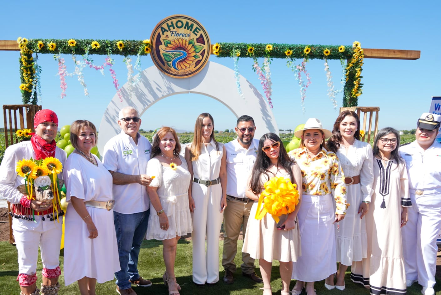 Inauguran en Los Mochis "Ahome Florece", un nuevo corredor turístico y campo de girasoles ubicado en el ejido Flores Magón