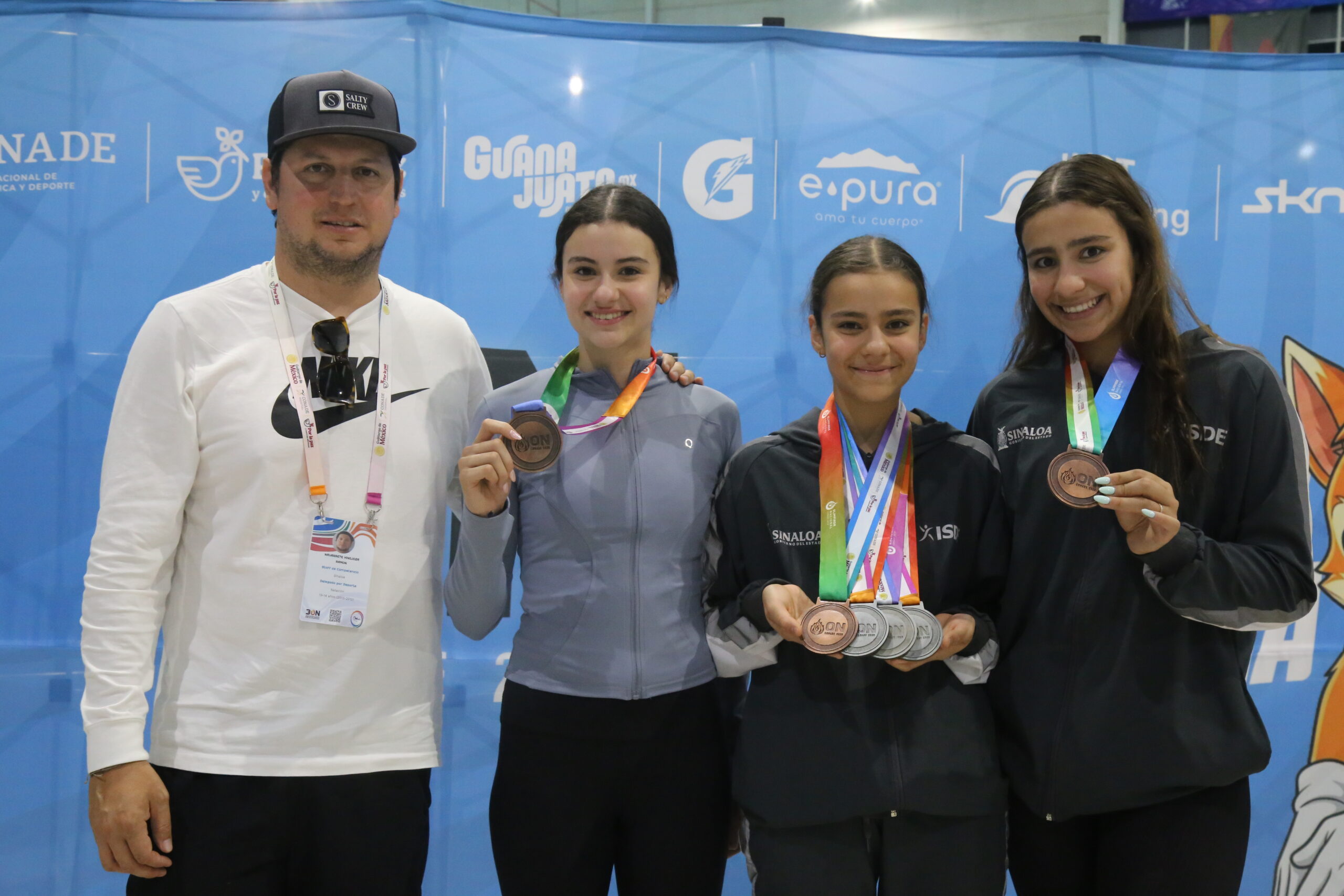 La delegación cosechó siete medallas en la Olimpiada Nacional Conade celebrada en León, Guanajuato.