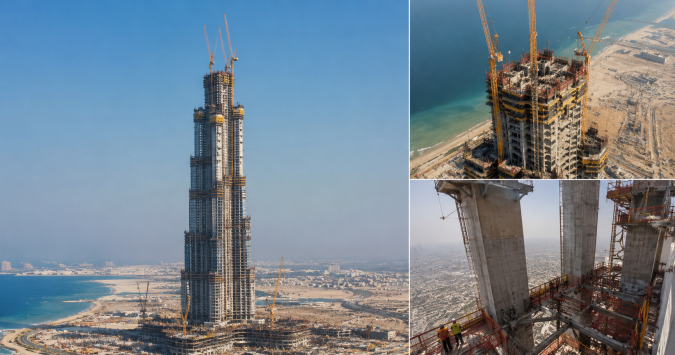 La Torre Jeddah volvió a tomar impulso en Arabia Saudita y busca convertirse en el primer edificio de la historia en superar los 1.000 metros de altura