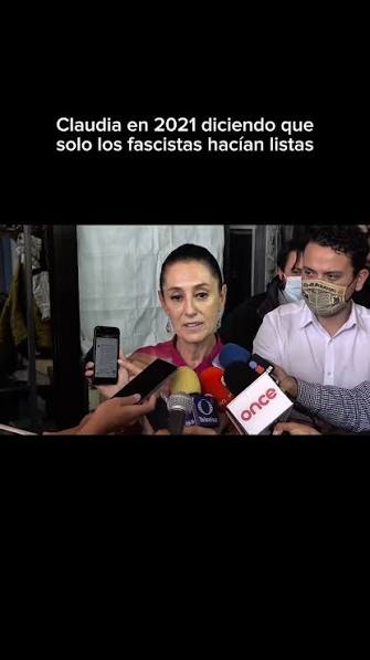 “¿Quién hace listas? El macartismo, el nazismo. Ellos son los que hacían listas”. Era octubre de 2021 y la jefa de Gobierno de la Ciudad de México, Claudia Sheinbaum, así descalificaba a quienes elaboraban listas de adversarios políticos. Era en respuesta a un llamado, en redes, a documentar a personajes de Morena. El miércoles pasado, el gobierno de la presidenta Sheinbaum, a través de su consejera jurídica, Luisa María Alcalde (una propagandista sin preparación alguna en el derecho y ajena a su alta responsabilidad), dedicó toda una emisión de un programa, pagado con recursos públicos, a difundir su lista de enemigos del gobierno, con implícitas amenazas contra ellos. 