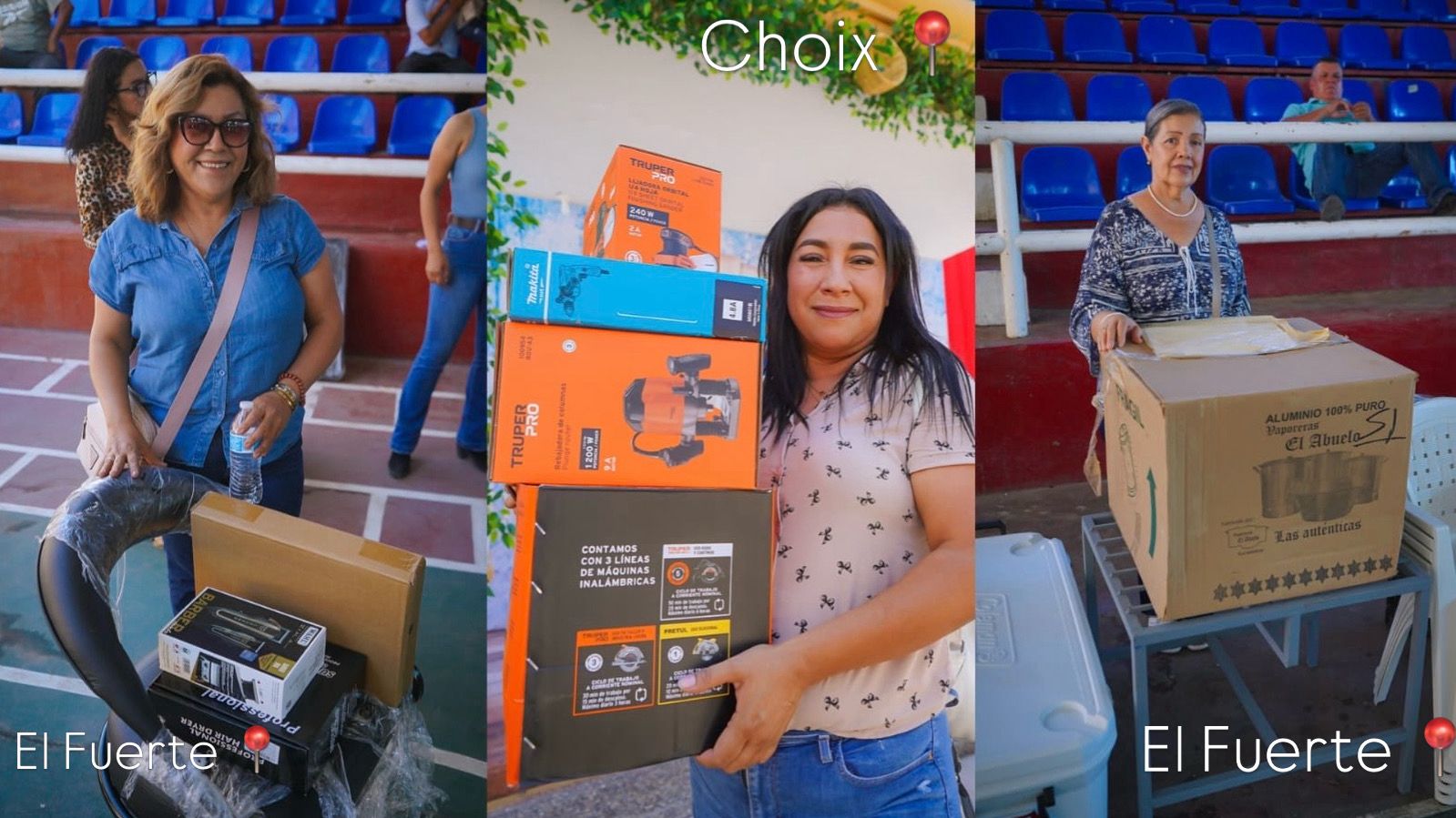De acuerdo con la visión de la gobernadora Graciela Domínguez Nava de atender las necesidades de los diferentes sectores y comunidades de Sinaloa, se entregaron 370 equipos productivos a 98 emprendedores y pequeños empresarios de ambos municipios.