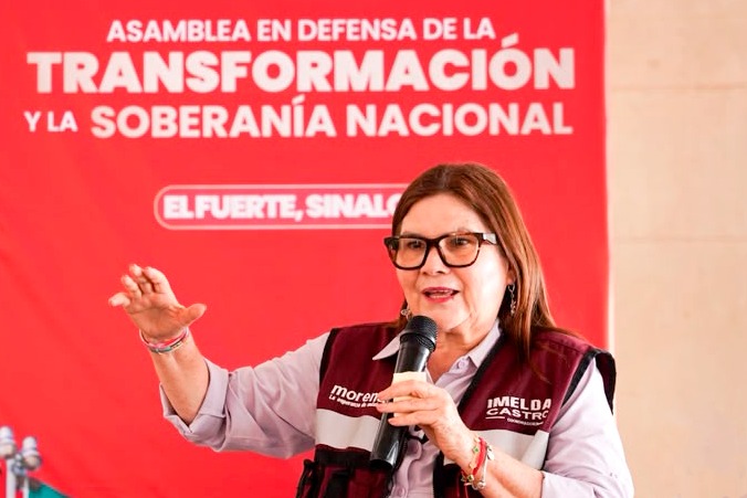¡Habemus sucursal de Chusmamafía en Sinaloa! Resuenan carcajadas-
Olegaria Carrazco siempre al pie de la cureña.
Imelda quiere que aspirantes aporten a la marca Morena. ¡A trabajar vatos y vatas!
Cambios en el Congreso y en Gobierno del Estado.

